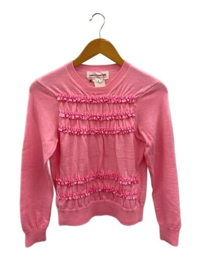 商品画像：ニット・セーター(薄手)/S/アクリル/PNK/無地// 1