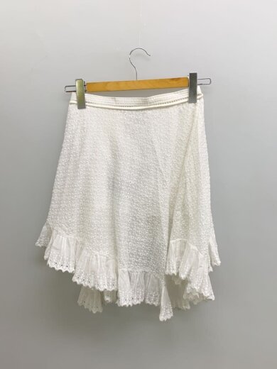 商品画像：総レース/スカート/34/コットン/WHT/無地/2066195/ホワイト 2