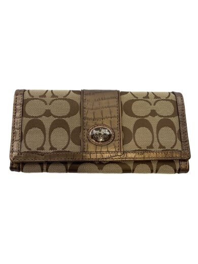 商品画像：長財布/キャンバス/BEG/総柄/レディース/ベージュ// 1