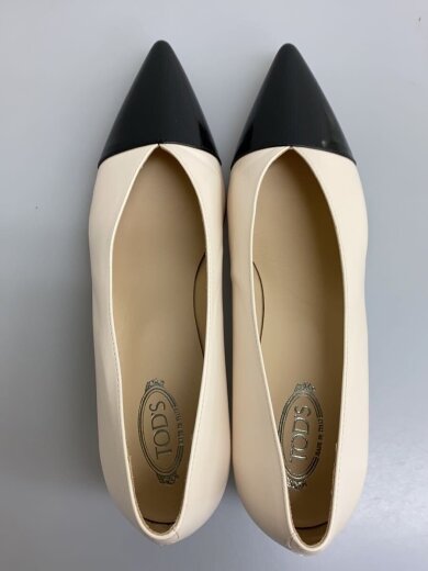 商品画像：パンプス/37/IVO/バイカラー/アイボリー 3