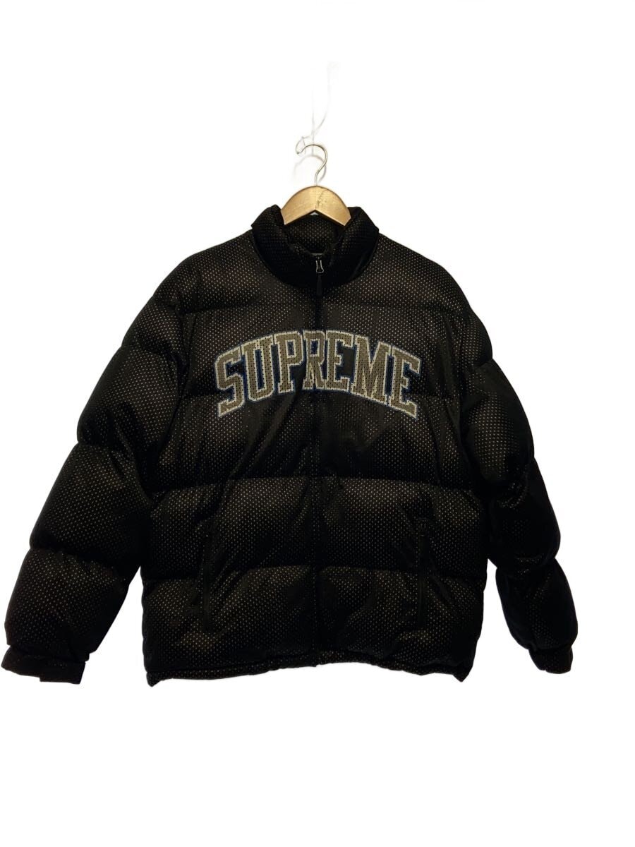 Supreme / 23SS/Mesh Jersey Puffer Jacket/ダウンジャケット/S/ポリエステル/BLK
