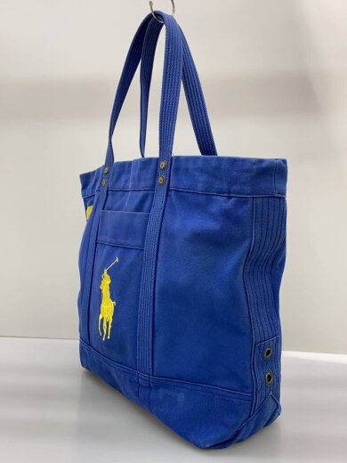 商品画像：ビッグポニートートバッグ/キャンバス/BLU① 2