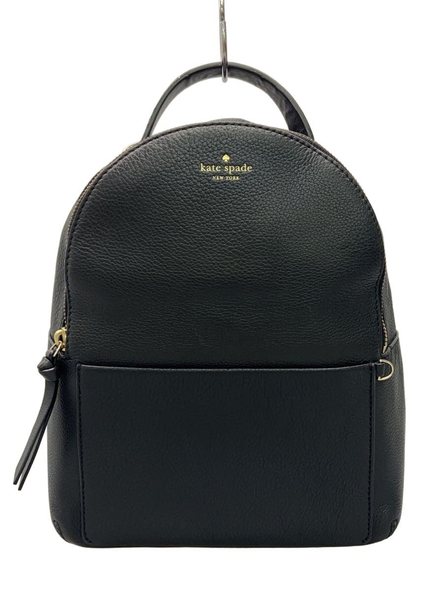 kate spade new york / リュック/レザー/BLK