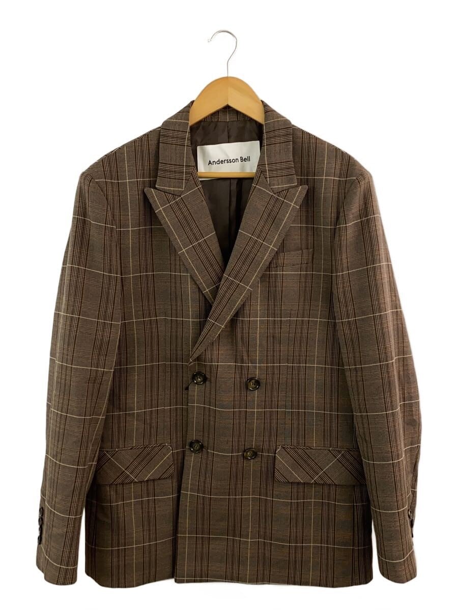 Andersson Bell / テーラードジャケット/M/ウール/BRW/チェック