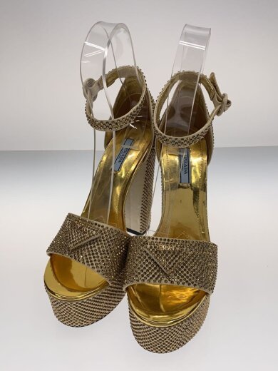 商品画像：ラインストーン/ハイヒール/14cm/パンプス/39/GLD 2