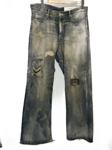 商品画像：savage denim dp wide pants/ボトム/XL/デニム/IDG/無地 1