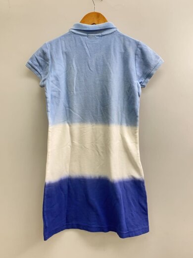 商品画像：ビッグポニーグラデーション/ポロシャツワンピース/M/コットン/ブルー/CUSTOMFIT④ 2