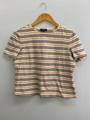 Tシャツ/2/コットン/BEG/ボーダー/fa016/ベージュ