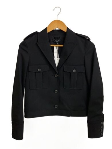 商品画像：ジャケット/0/ウール/BLK/無地/01-3404102-050-698 1