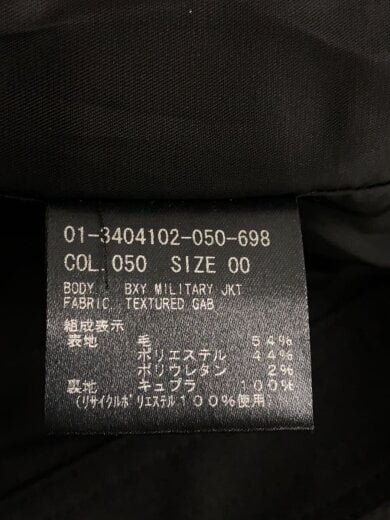 商品画像：ジャケット/0/ウール/BLK/無地/01-3404102-050-698 4