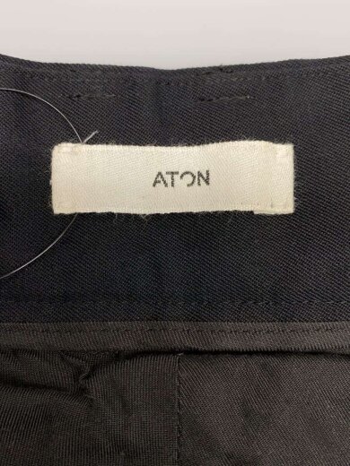 商品画像：ストレートパンツ/1/ウール/BLK/無地/7032043/ブラック 4