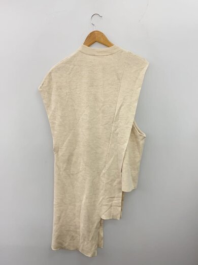 商品画像：アシンメトリーニットベスト/23AW/38/アクリル/CRM/無地/300GA270-2530 2