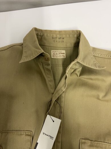 商品画像：50s/LUSTER CHINO/長袖シャツ/M/コットン/BEG 3