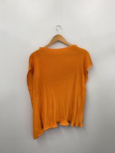 商品画像：ハイネックアシンメトリー細プリーツノースリーブカットソー/3/ポリエステル/ORN/PP43FK301 2