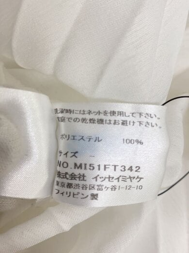 商品画像：太プリーツ半袖ワンピース/--/ポリエステル/WHT/MI51FT342 4