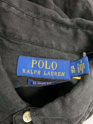 商品画像：長袖シャツ/L/リネン/BLK 3