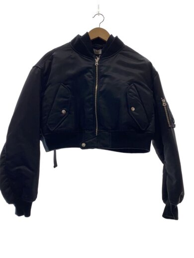 商品画像：ブルゾン/1/ナイロン/BLK/無地/LA_A_0001S 1