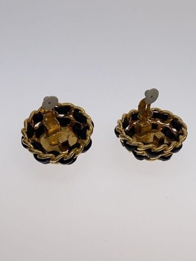 商品画像：イヤリング/--/BLK/レディース/パール/チェーン/ブラック/ゴールド 4