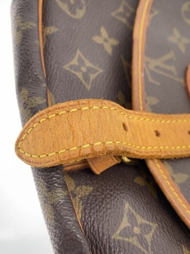 商品画像：1)ソミュール30_モノグラム・キャンバス/PVC/BRW/総柄 9