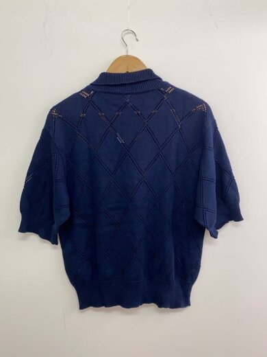 商品画像：DIAMOND KNIT POLO/ポロシャツ/L/コットン/NVY 2