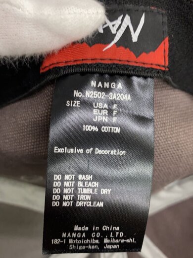 商品画像：CANVAS NNG LOGO CAP/キャップ/FREE/コットン/GRY/メンズ/N2502-3A204A 6