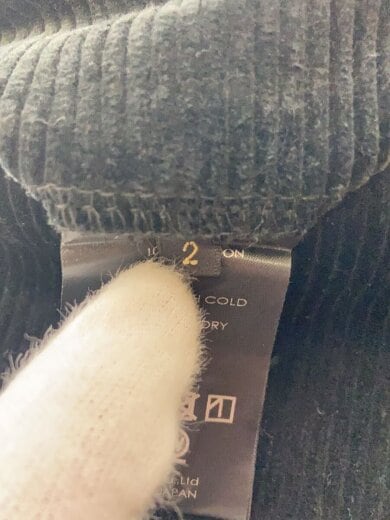 商品画像：25AW/コーデュロイワークパンツ/ボトム/2/コーデュロイ/BLK/C03-03016 5