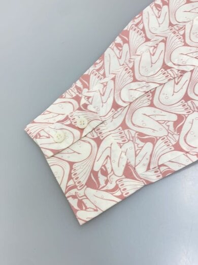 商品画像：マーメイド柄/丸襟長袖シャツ/42/コットン/PNK/総柄/P4521U　1A9U 5