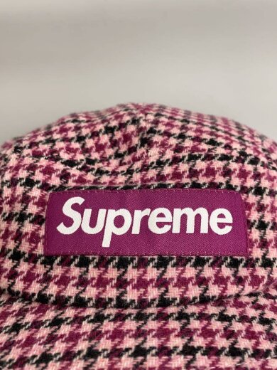 商品画像：23AW houndstooth wool camp cap/キャップ/FREE/ウール/RED/チェック/メンズ 5