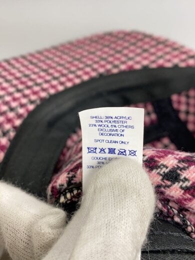 商品画像：23AW houndstooth wool camp cap/キャップ/FREE/ウール/RED/チェック/メンズ 6