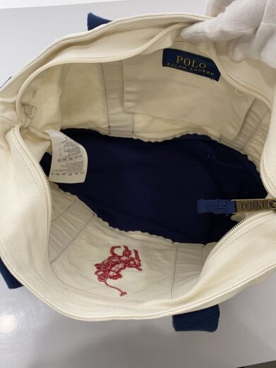 商品画像：ビッグポニー/2wayトートバッグ/キャンバス/WHT 6