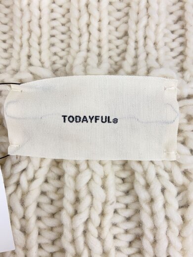 商品画像：カーディガン(厚手)/FREE/ウール/WHT/12420516 3