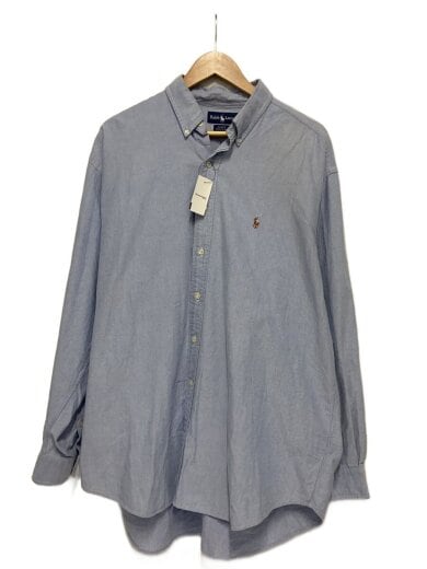 商品画像：90～00s/BDシャツ/BLAKE/長袖シャツ/XL/コットン/BLU/無地 1