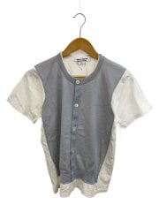 カーディガン風Tシャツ/L/コットン/GRY/S14T015