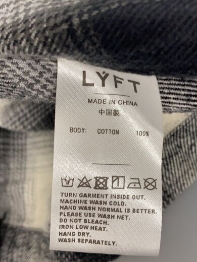 商品画像：Oversize Flannel Shirt/長袖シャツ/XL/コットン/BLK 4