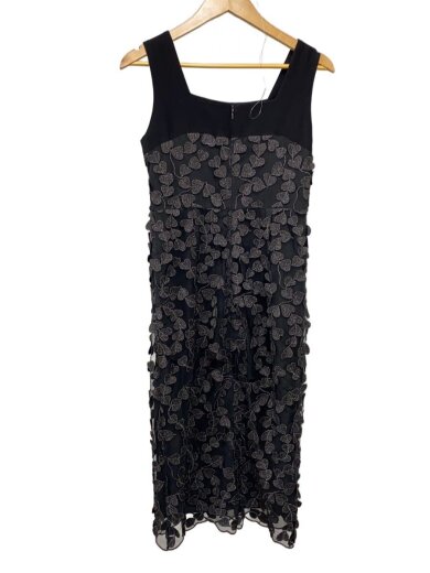 商品画像：ノースリーブワンピース/ハートチュール/36/ポリエステル/BLK 2