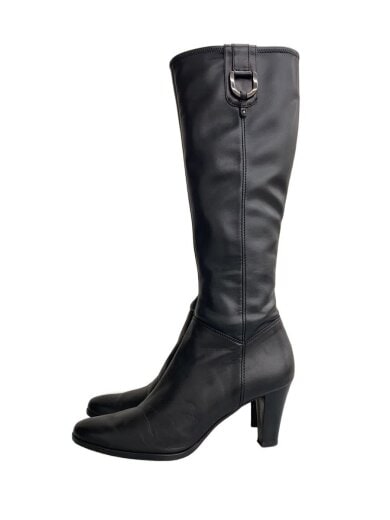 商品画像：ロングブーツ/24.5cm/BLK/6466 1