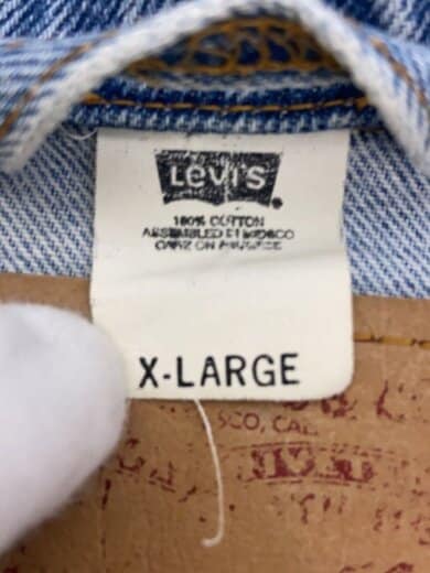 商品画像：90s/メキシコ製/Gジャン/XL/デニム/IDG/無地/70507-0389 4