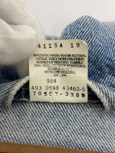 商品画像：90s/メキシコ製/Gジャン/XL/デニム/IDG/無地/70507-0389 5