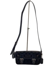 ミニ・フィールド_シグネチャー/キャンバス/BLK/総柄