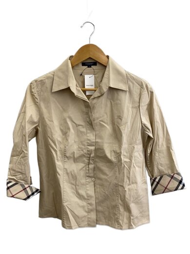 商品画像：袖内側ノバ胸ホース７分袖シャツ/42/コットン/BEG/FEA13右胸ヨゴレ有// 1