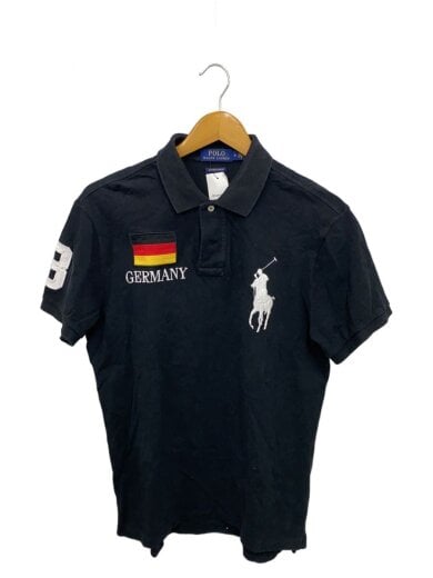 商品画像：GERMANYビッグポニーポロシャツ/M/コットン/BLK/CUSTOMFITSLIM④ 1