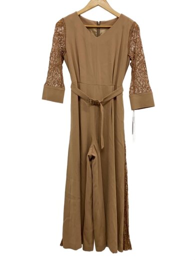 商品画像：サイドレース切替サロペット/オールインワン/36/ポリエステル/BEG/39418215タグ付 1