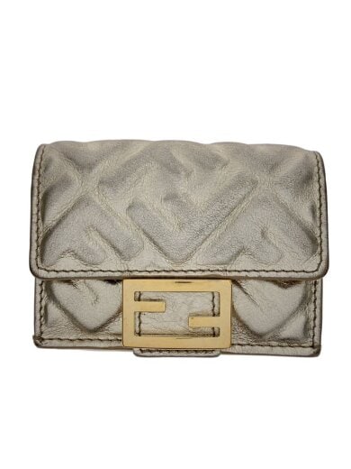 商品画像：3つ折り財布/--/GLD/総柄/レディース/08892289 1