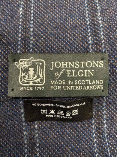 商品画像：マフラー/カシミア/NVY/ストライプ/メンズ 2