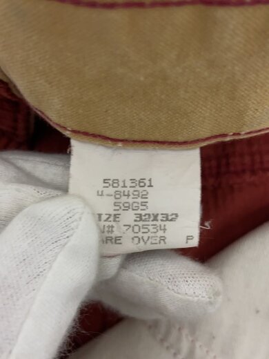 商品画像：90～00s/太畝/丈上げ考慮/ボトム/32/コーデュロイ/BRD/無地 5