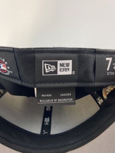 商品画像：サテン地/ニューヨークメッツ/キャップ/7 1/4/ポリエステル/BLK/無地/メンズ 5