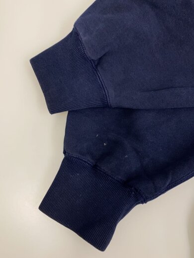 商品画像：90～00s/USA/ハーフジップ/シミ有/スウェット/L/コットン/NVY/プリント 4