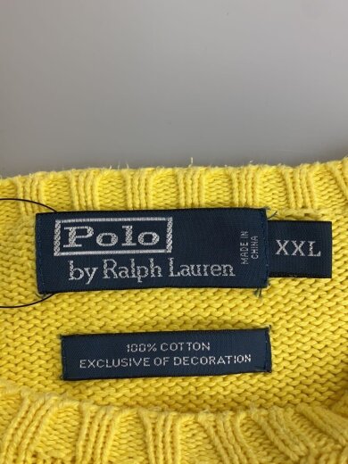 商品画像：ニット・セーター(薄手)/XXL/コットン/YLW/イエロー 3