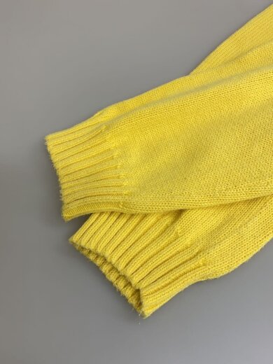 商品画像：ニット・セーター(薄手)/XXL/コットン/YLW/イエロー 4