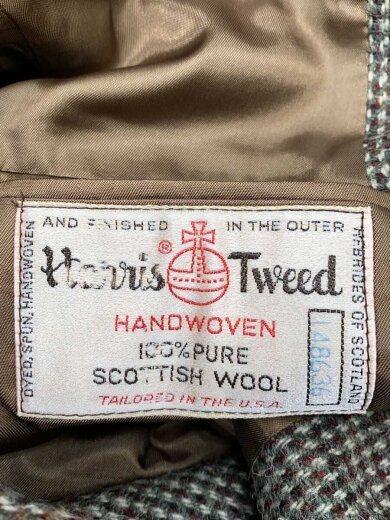 商品画像：80s/USA製/テーラードジャケット/--/ウール/BEG/チェック/148636 4